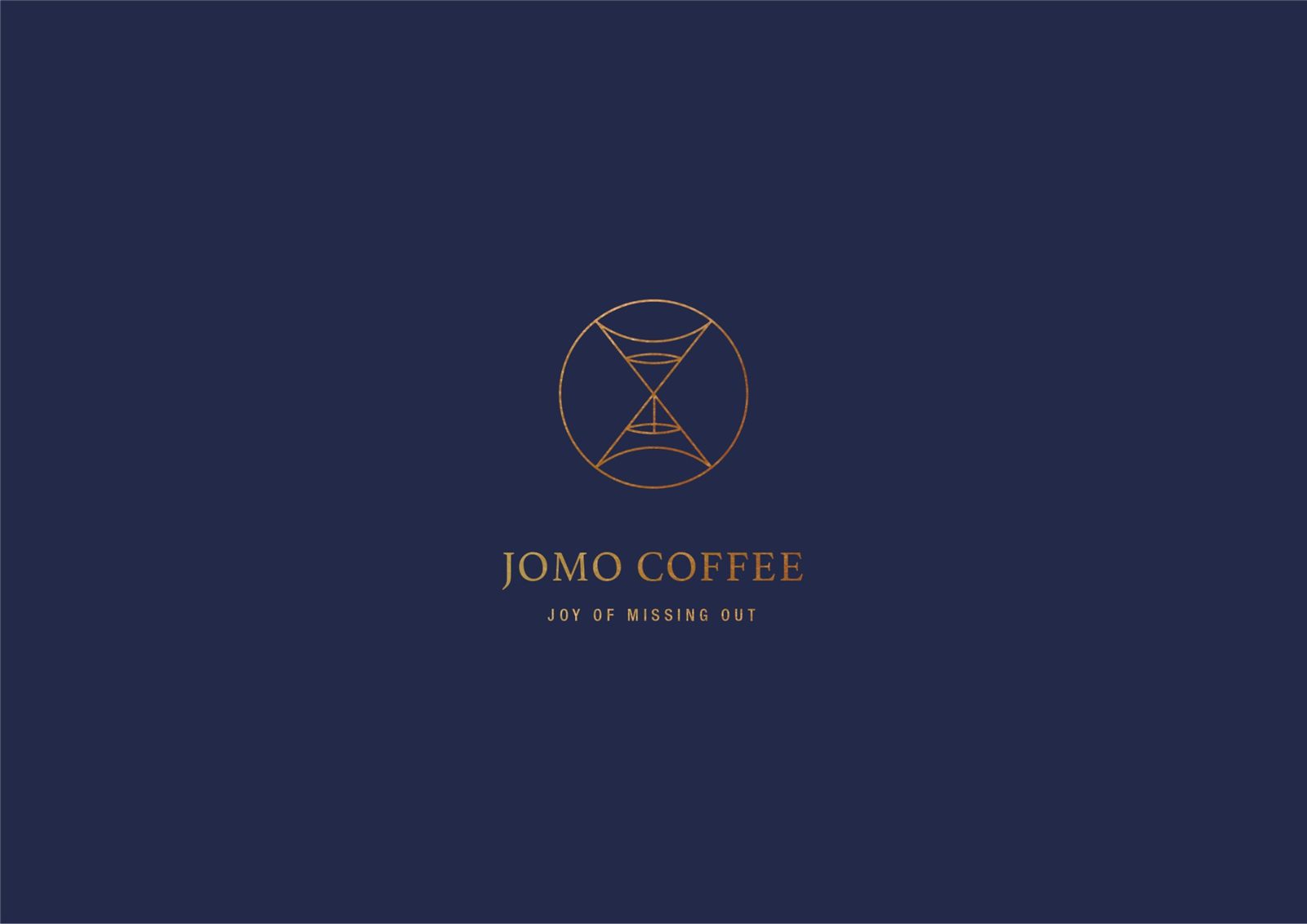 JOMO COFFEE 古銅金標誌